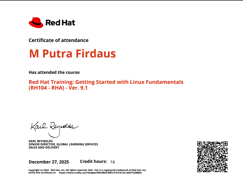 Network Fundamental Certificate
