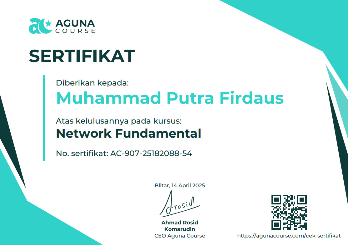 Network Fundamental Certificate